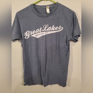 Great Lakes Brewing Tee, blue, small